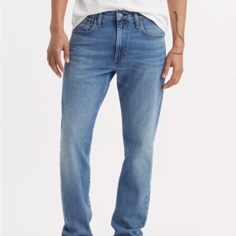 LEVI'S 502 Tapered Leg Jeans Blue with stretch 32X32.